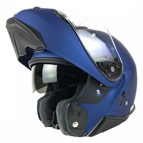 Шлем SHOEI NEOTEC 3 Matt Blue Metallic от магазина мотошлемов Sh-helmet